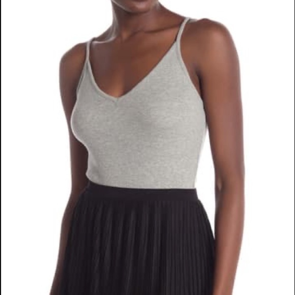 BP. V-Neck Ribbed Thong Bodysuit 🎀